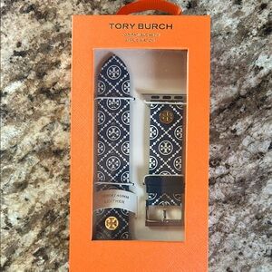 Tory Burch Blue and Orange Geometric Watch